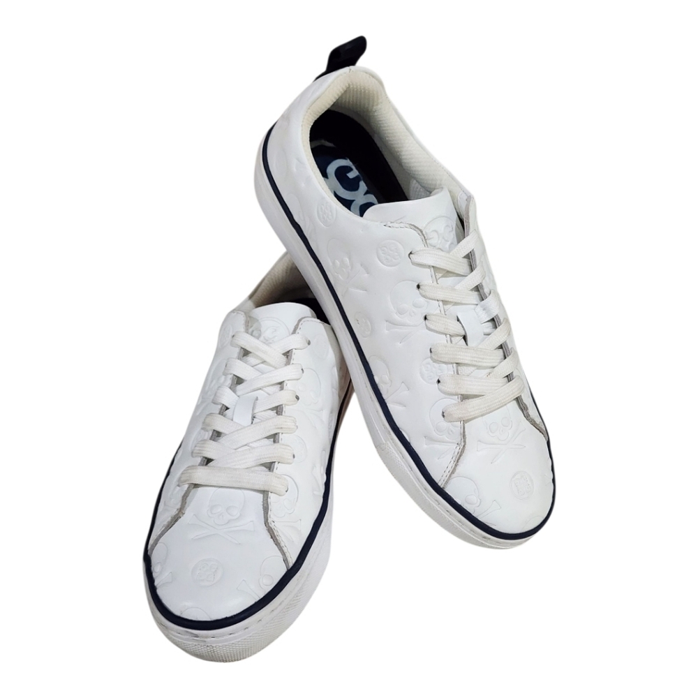 G/FORE White Sneakers with Red Sole - Picture 7 of 16